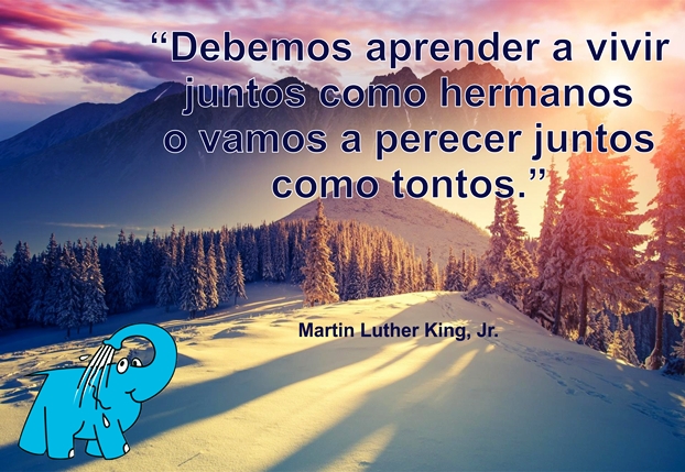 Una Enseñanza del Dr. Martin Luther King sobre La Solidaridad, en La Frase del Día del Elefante Azul de Avilés